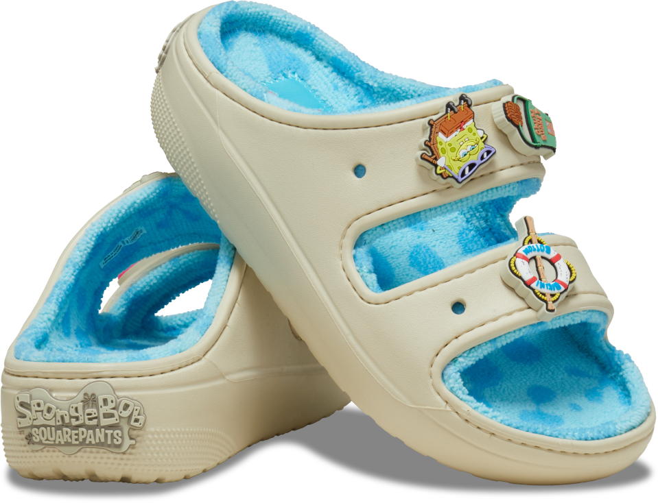 Corcs, Crocs collaboration, Crocs x SpongeBob SquarePants, SpongeBob SquarePants, Crocs Off Court clog, Crocs Classic clog, Crocs Cozy sandal