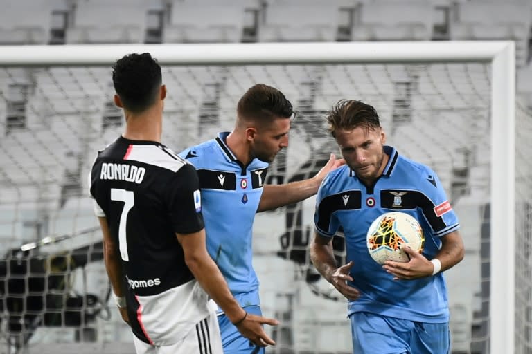 Lazio beat Juventus twice last season before the coronavirus shutdown