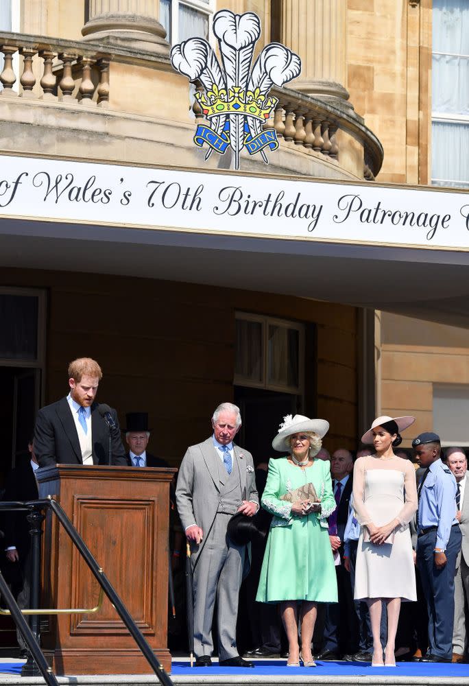 Prince Harry, Prince Charles, Camilla and Meghan Markle | Tim Rooke/REX/Shutterstock