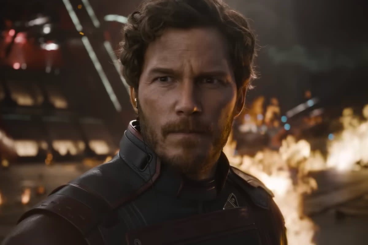 The franchise is led by Chris Pratt, who plays Star-Lord  (Guardians of the Galaxy Vol 3, Teaser Trailer)