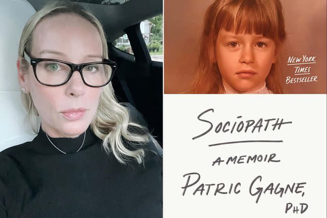 <p>Patric Gagne/Instagram</p> Patric Gagne and her 2024 book 'Sociopath: A Memoir'