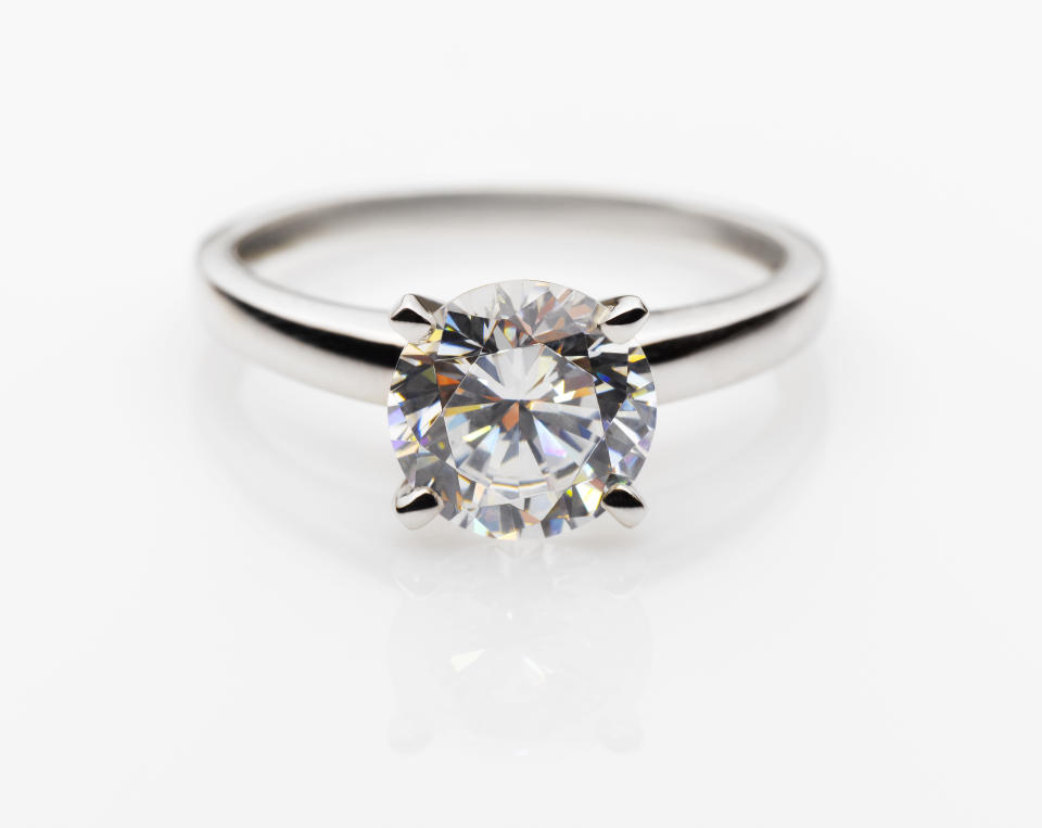 An engagement ring