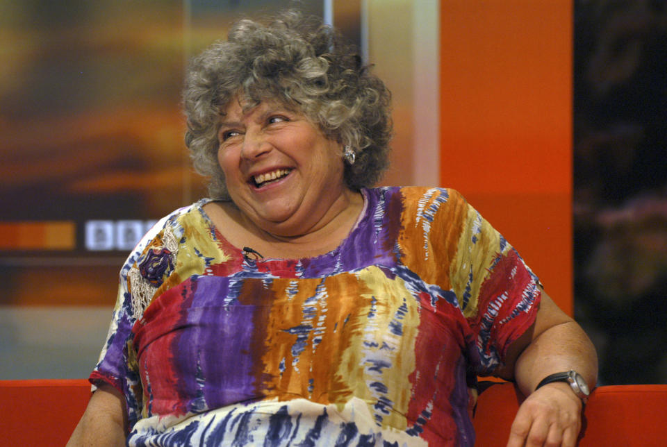 Actress Miriam Margolyes interviewed on the BBC Breakfast show Monday 24th July 2006 (Photo by Jeff Overs/BBC News & Current Affairs via Getty Images)