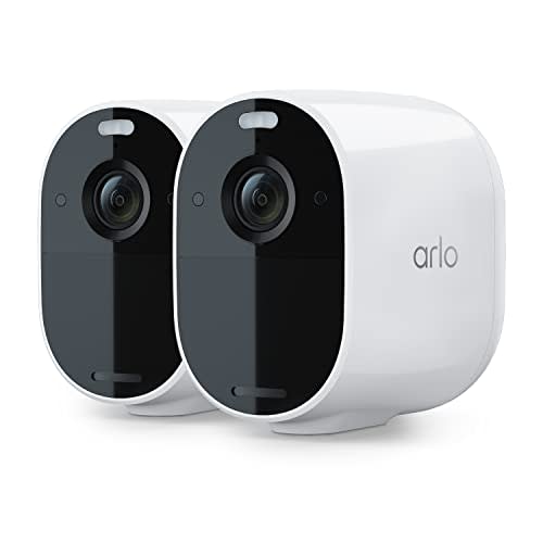 Arlo Essential Spotlight Camera - 2 Pack - Wireless Security, 1080p Video, Color Night Vision,…