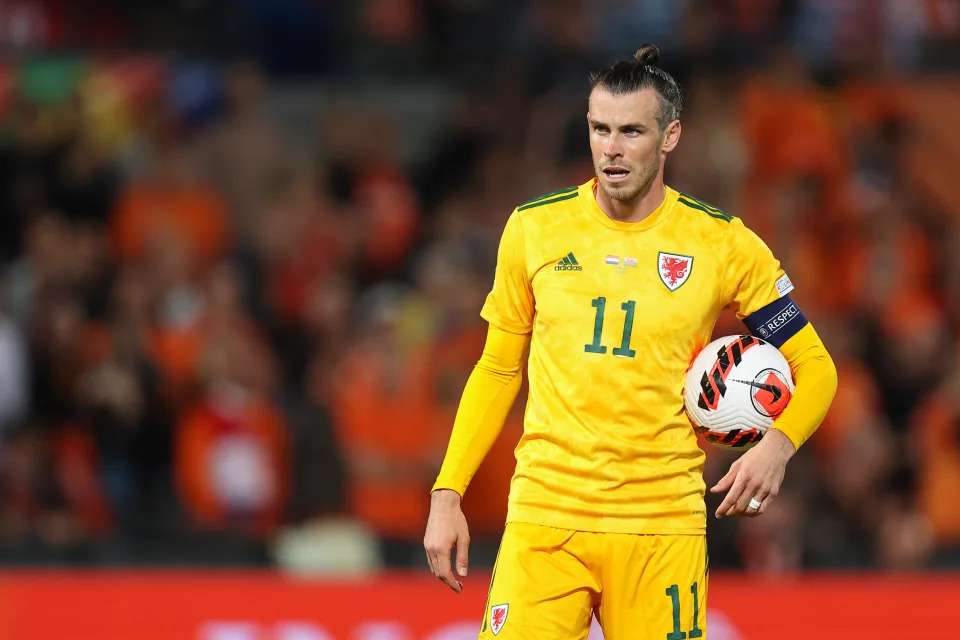 ROTTERDAM, NETHERLANDS - JUNE 14: Gareth Bale of Wales during the UEFA Nations League League A Group 4 match between Wales and Netherlands at Feijenoord Stadion on June 14, 2022 in Rotterdam, Netherlands. (Photo by James Williamson - AMA/Getty Images)