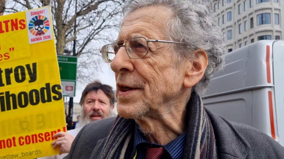 Growing opposition: controversial campaigner Piers Corbyn (Newsflare)