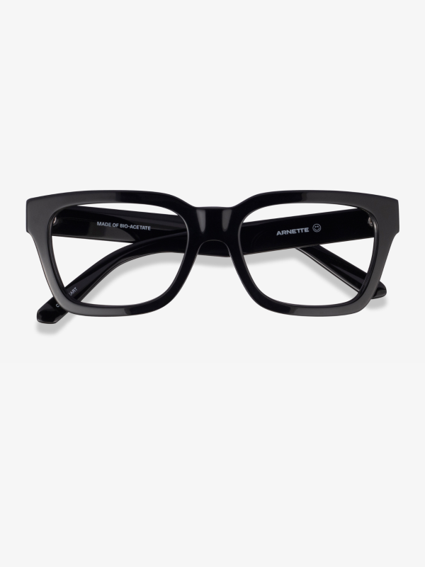 <p>Arnette Cold Heart Square Black Eyeglasses, $128, <a href="https://rstyle.me/+c4fS_T5NC7ZKrqRPM81SjQ" rel="nofollow noopener" target="_blank" data-ylk="slk:available here;elm:context_link;itc:0;sec:content-canvas" class="link ">available here</a></p>