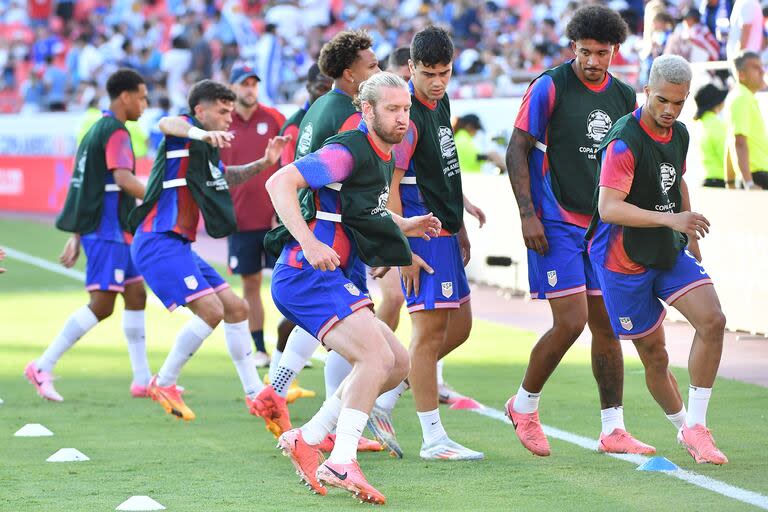 Tim Ream y Antonee Robinsona, antes del encuentro