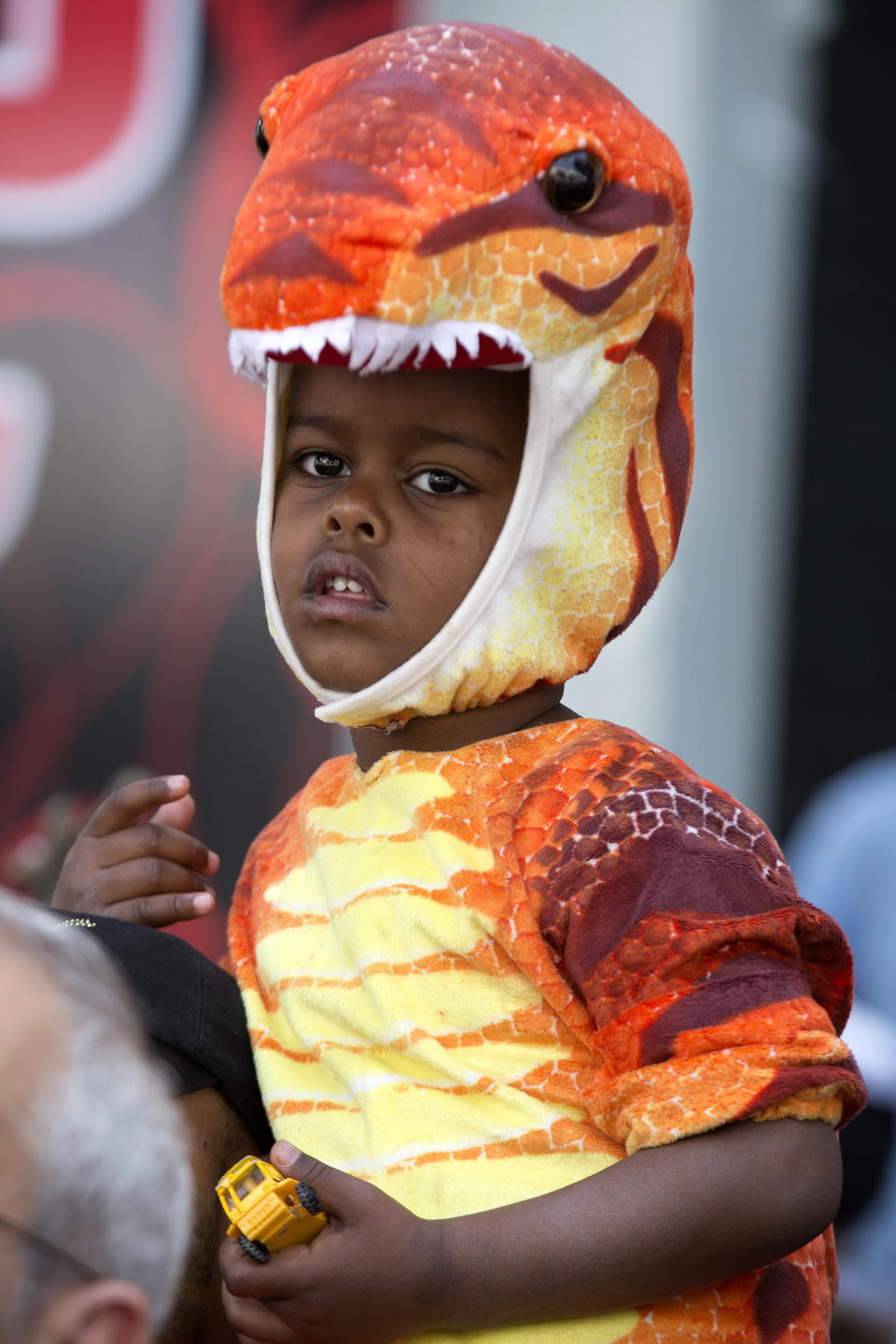 An Israeli boy takes part in a parade to celebrate the Jewish holiday of Purim in the central Israeli city of Netanya on February 24, 2013. (Jack Guez/AFP/Getty Images)