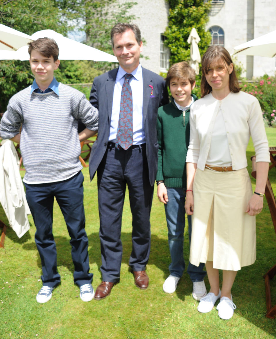 CHICHESTER, ENGLAND - JULY 01:  (EMBARGOED FOR PUBLICATION IN UK TABLOID NEWSPAPERS UNTIL 48 HOURS AFTER CREATE DATE AND TIME. MANDATORY CREDIT PHOTO BY DAVE M. BENETT/GETTY IMAGES REQUIRED)  Samuel Chatto, Daniel Chatto, Arthur Chatto and Lady Sarah Chatto attend the Cartier Style & Luxury Lunch  at the Goodwood Festival of Speed on July 1, 2012 in Chichester, England.  (Photo by Dave M. Benett/Getty Images)