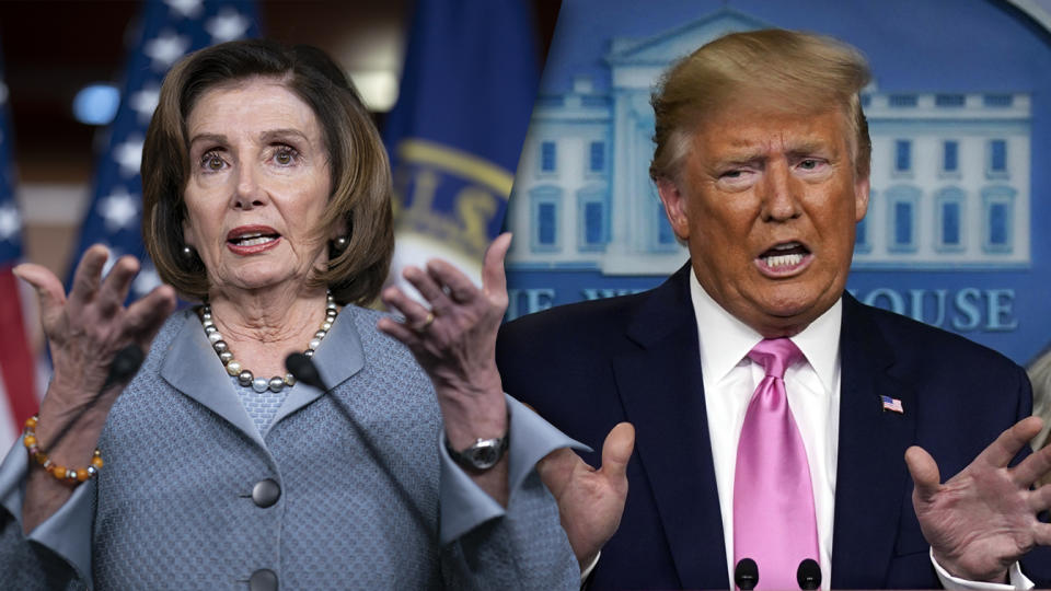 Nancy Pelosi and Donald Trump