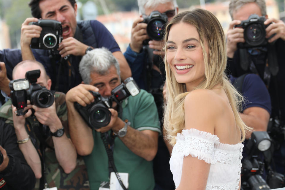 Margot Robbie spoke to journalists on the red carpet of  Cannes