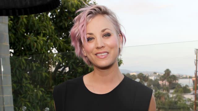 Kaley Cuoco isn't letting heartbreak drag her down. The newly single actress shared a photo of herself on Instagram Saturday with a new family member, a horse named Zaza. It's the first photo of herself that she's posted since announcing her divorce from her husband, Ryan Sweeting, on Friday -- and she is very clearly no longer wearing her wedding ring. <strong> WATCH: Kaley Cuoco Has a Girl’s Night Out After Divorce Announcement</strong> "Welcome to the family, Zaza," the 29-year-old actress wrote. The pic was followed up with two more photos of Cuoco supporting Lindsey Albanese at the launch of her friend's new bag line. "So excited to help my dear friend @lindseyalbanese launch her amazing Mexican bag line @ala_pilar that promotes young entrepreneurs in Mexico and fights human trafficking," she captioned the selfie. "You will love these gorgeous statement pieces." Another photo shows <em>The Big Bang Theory</em> star with a giant grin on her face, modeling one of the bags with her dog, Ruby. Just two hours after Cuoco announced she was divorcing her husband, she was spotted at The Village in Studio City, California, having a girls night out with five of her friends, including her sister, Briana. An eyewitness tells ET that they were having dinner, drinking wine, laughing and animatedly talking about Sweeting. She also shared a photo of Ruby, along with a glass of rosé, on Instagram, captioning the snap, "#Mood." Cuoco and Sweeting were married for 21 months before calling it quits. They tied the knot Dec. 21, 2013, after three months of dating. <strong>WATCH: 12 Times Kaley Cuoco Gushed About Then-Husband Ryan Sweeting</strong> "Kaley Cuoco and Ryan Sweeting have mutually decided to end their marriage," Cuoco's rep told ET on Friday. "They ask for privacy at this time. No further statement will be issued regarding this matter." <strong> WATCH: Kaley Cuoco Divorcing Ryan Sweeting After 21 Months of Marriage</strong> Since announcing the divorce, Cuoco has deleted all photos of Sweeting on Instagram, and unfollowed the 28-year-old tennis player's social media accounts. Sweeting, meanwhile, has completely cleaned out his Instagram and disabled his Facebook page. Watch the video below to see more from Cuoco's night out.