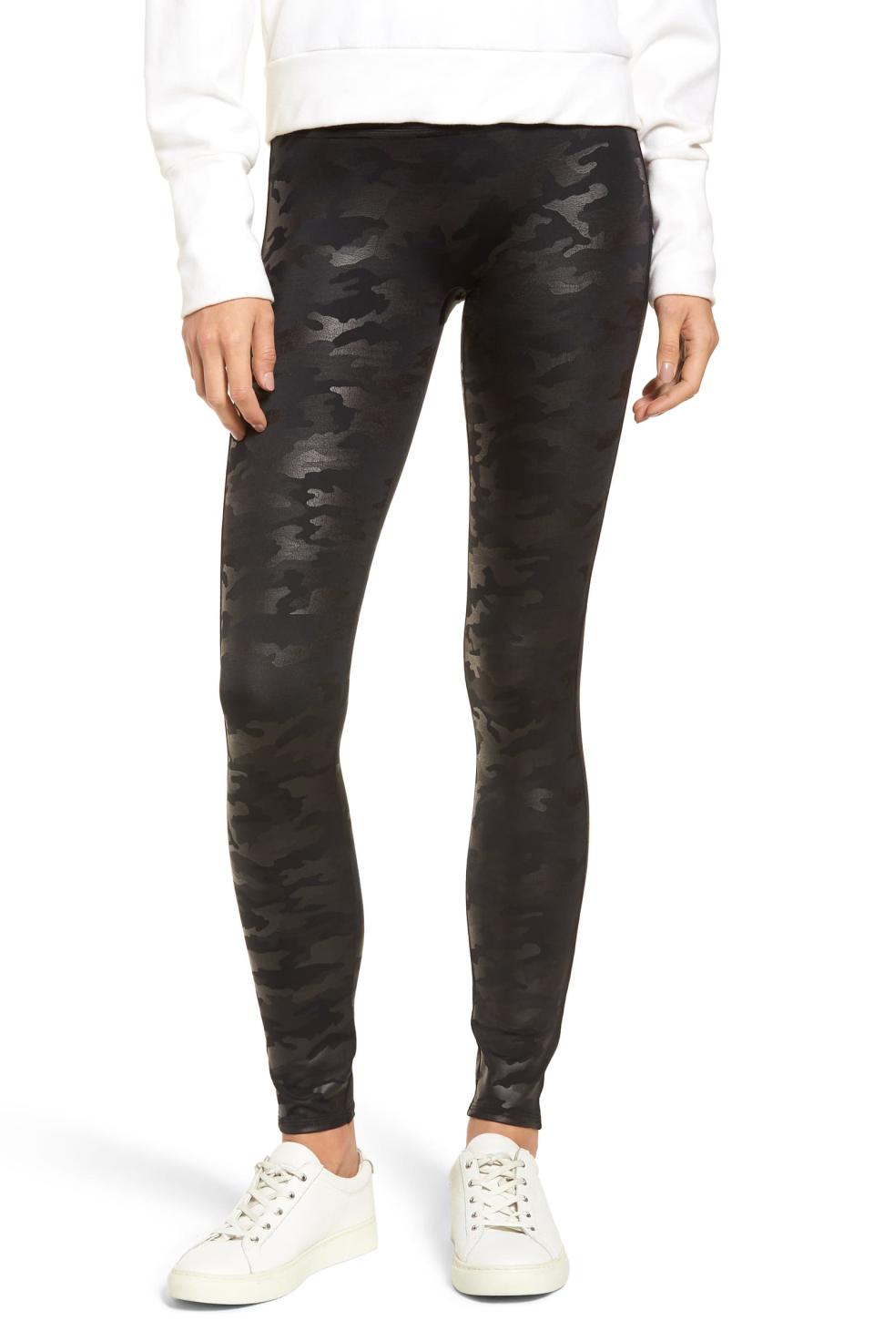 Faux Leather Camo Leggings. Image via Nordstrom.