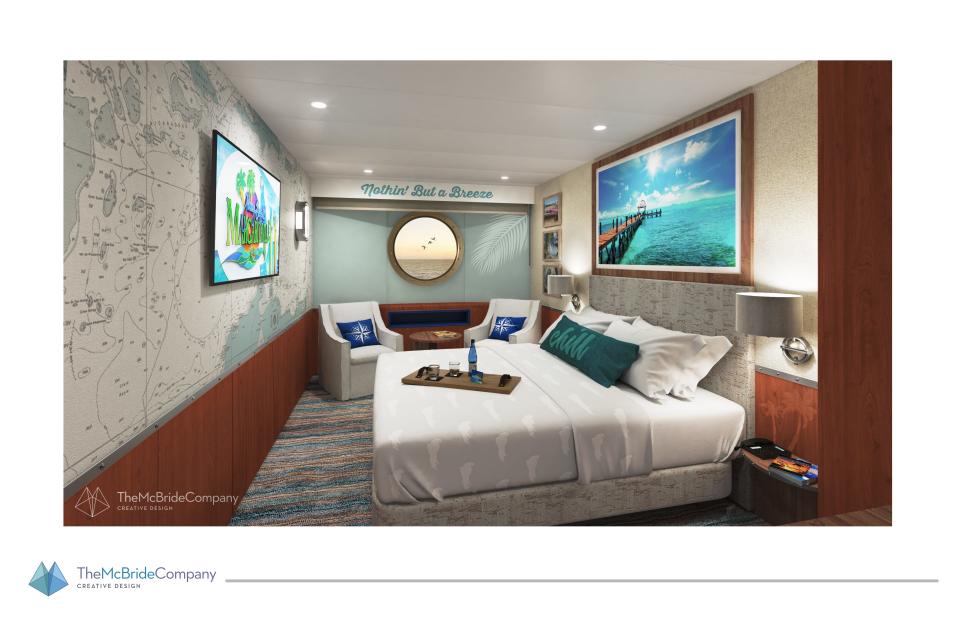 The Grand Classica out bof the Port of Palm Beach will be renamed the Margaritaville Paradise and the company that owns it, Bahamas Paradise Cruise Line, will become Margaritaville at Sea.