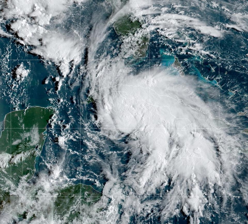 A photo of Tropical Storm Ida last year before it hit the US. This year’s hurricane season is expected to be intense, according to NOAA (via REUTERS)