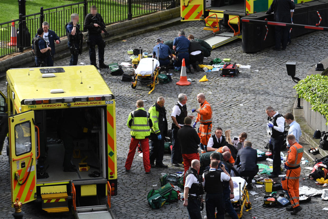 London attack: The scene outside Parliament after terror struck: Stefan Rousseau/PA