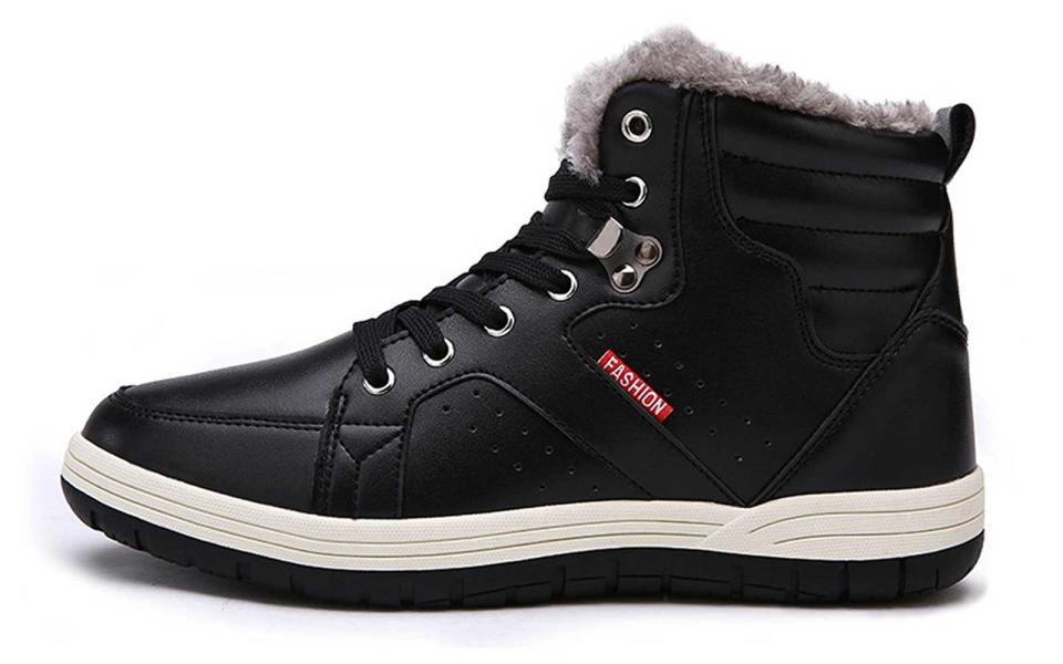 Ceyue Men’s Leather Snow Boots