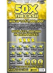 50x the cash  Florida Lottery scratch-off game.