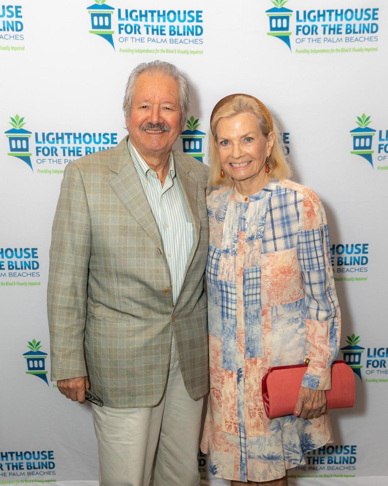Dr. Edgar and Mrs. Martina Covarrubias at the Lighthouse for the Blind at the Sailfish Club in March. The 2024 annual event is set for March 21 at the Sailfish Club.
