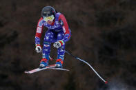 Skiing - Alpine Skiing World Cup - Women's Downhill - Cortina d'Ampezzo, Italy - January 19, 2018. Jacqueline Wiles of the U.S. in action. REUTERS/Stefano Rellandini