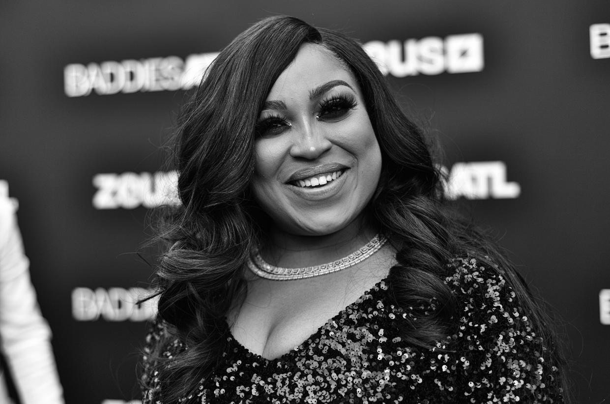 PEACHTREE CORNERS, GEORGIA - MAY 16: (EDITORS NOTE: Image has been converted to black and white.)  TV personality Tanisha Thomas attends 