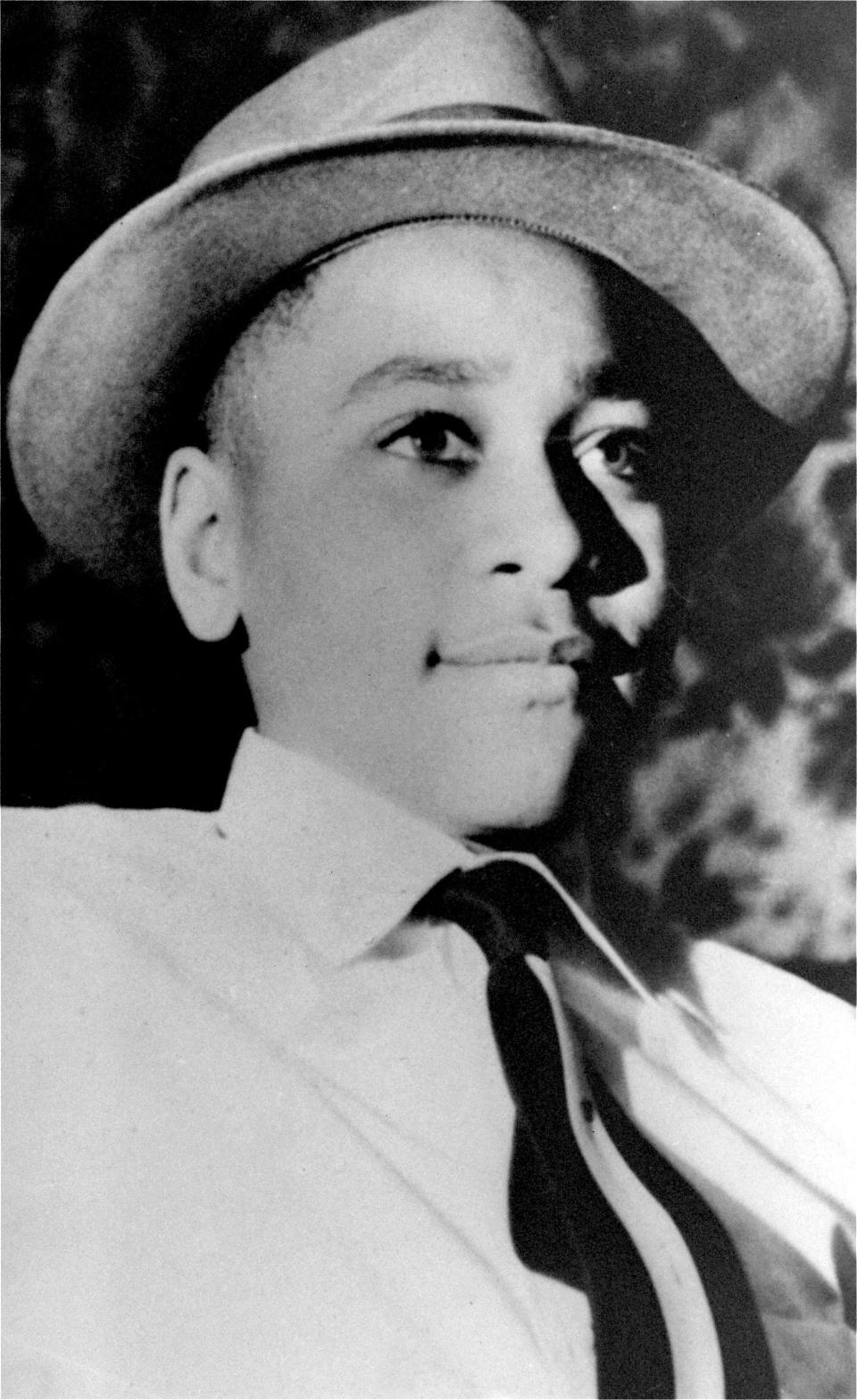 An undated portrait of Emmett Louis Till, a Black 14-year-old Chicago boy, whose weighted down body was found in the Tallahatchie River near the Delta community of Money, Miss., on Aug. 31, 1955. Local residents Roy Bryant, 24, and J.W. Milam, 35, were accused of kidnapping, torturing and murdering Till for allegedly whistling at Bryant's wife.