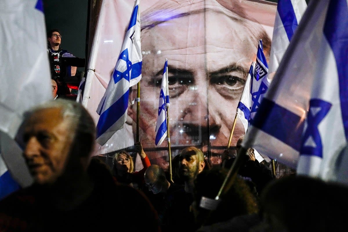 Protests against Netanyahu have gone on for days  (Copyright 2023 The Associated Press All rights reserved)