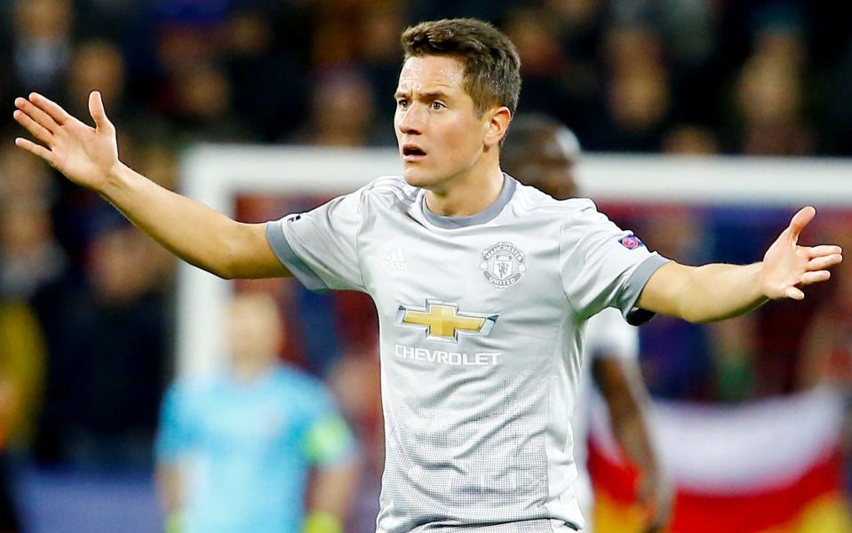 Ander Herrera, the Manchester United midfielder, has yet to commit his long-term future to the club  - Anadolu