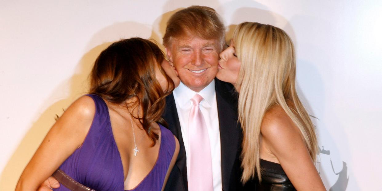 Donald Trump women kiss