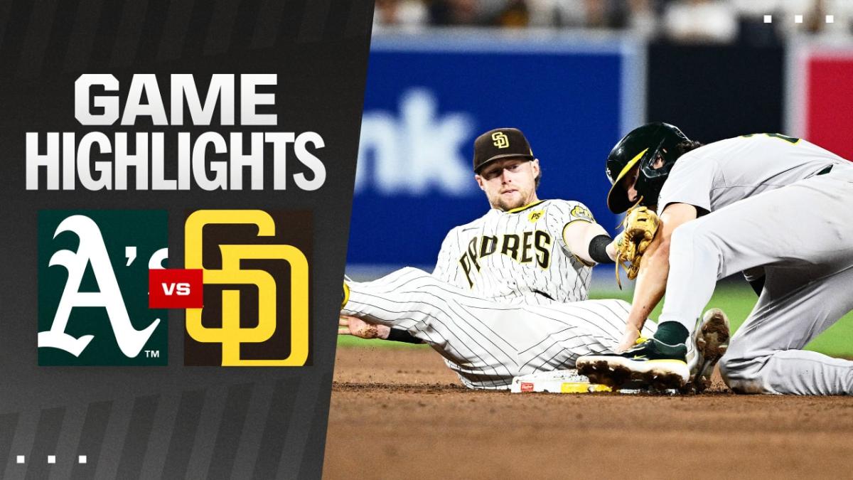 Highlights of Athletics vs. Padres Game – Yahoo Sports