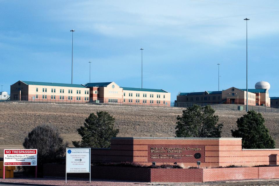 This photo taken on February 13, 2019 shows an exterior view of the United States Penitentiary Administrative Maximum Facility, also known as the ADX or "Supermax", in Florence, Colorado. - He has already managed to escape twice from high-security prisons in Mexico. But this time, crime lord Joaquin "El Chapo" Guzman may find it more difficult to slip away from the "Supermax" prison in Colorado where he is likely headed. The facility, also known as ADX (administrative maximum), has been dubbed the "Alcatraz of the Rockies" because of its remote location and harsh security measures. (Photo by Jason Connolly / AFP)        (Photo credit should read JASON CONNOLLY/AFP/Getty Images)