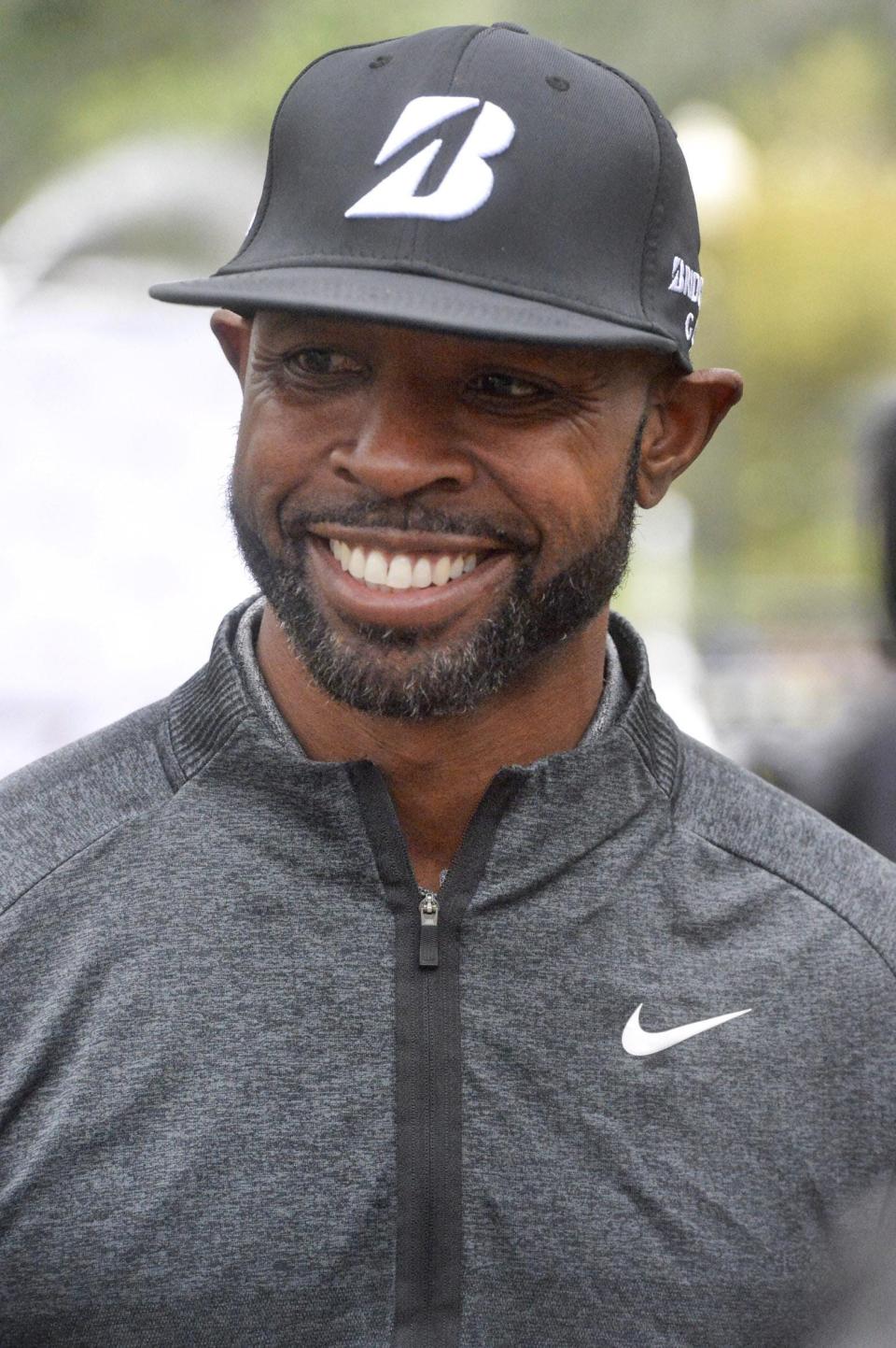 Savannah professional golfer Tim O'Neal at a Savannah Golf Championship Media Day event in February 2020 at Forsyth Park.