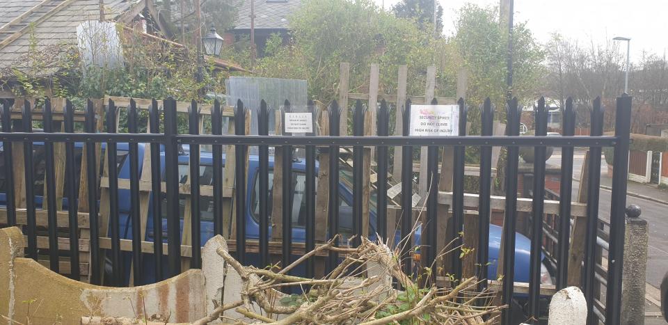 Kevin Grogan (67) of Queensway Rochdale, put up a new fence on shared land and CCTV cameras which overlooked his neighbours' gardens