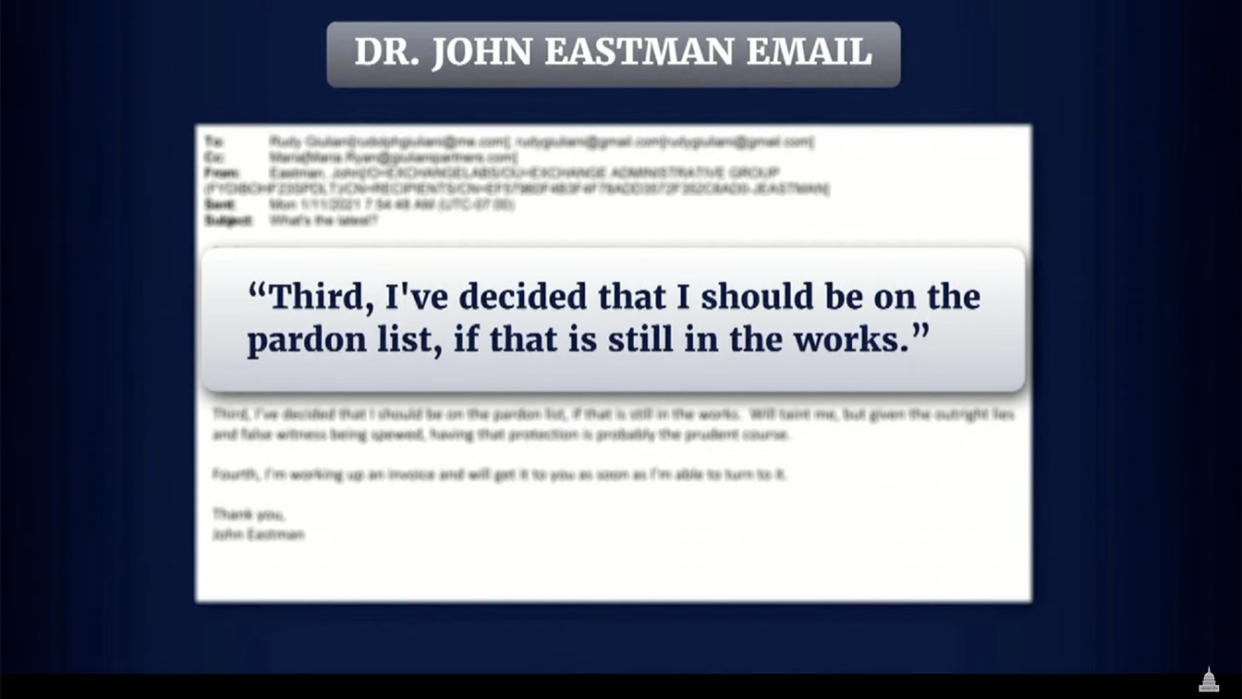 John Eastman's email to Rudy Guiliani