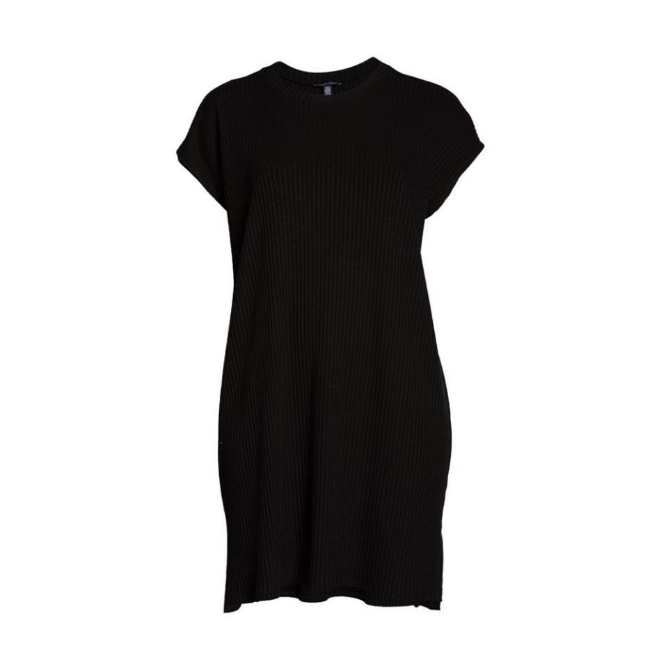 17) Crewneck Rib Knit Dress (Plus Size)