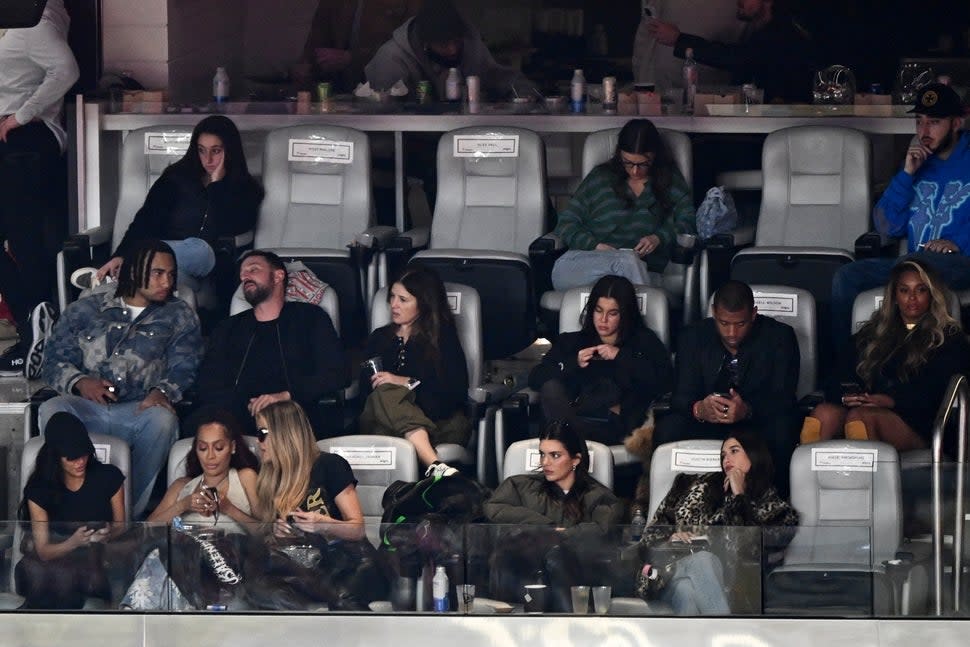 Kendall Jenner at Super Bowl LVIII