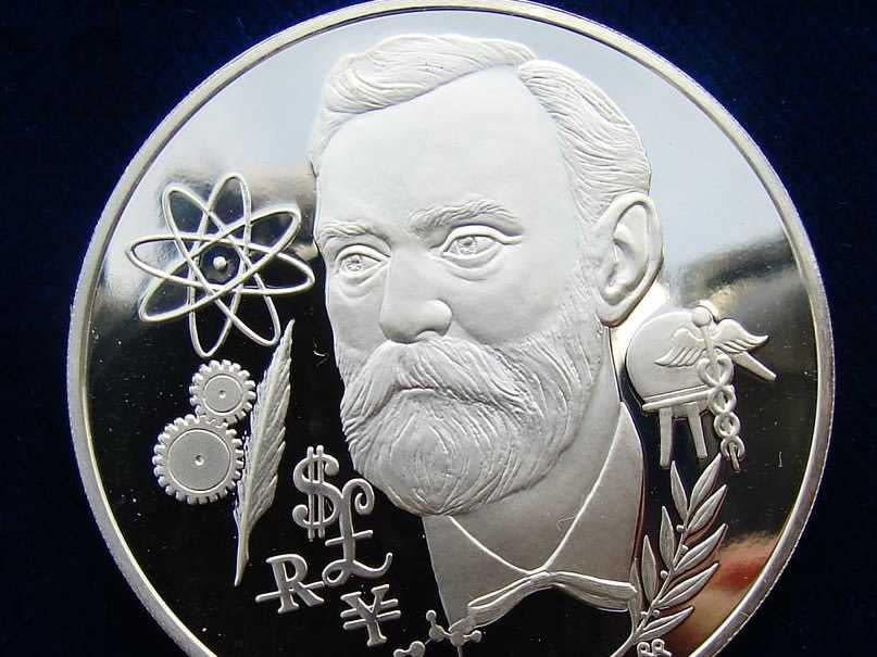 Alfred Nobel Medal by Richard Renninger 1975 