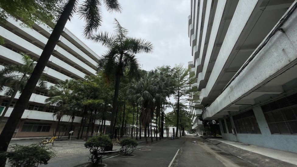 Empty buildings in Dongguan