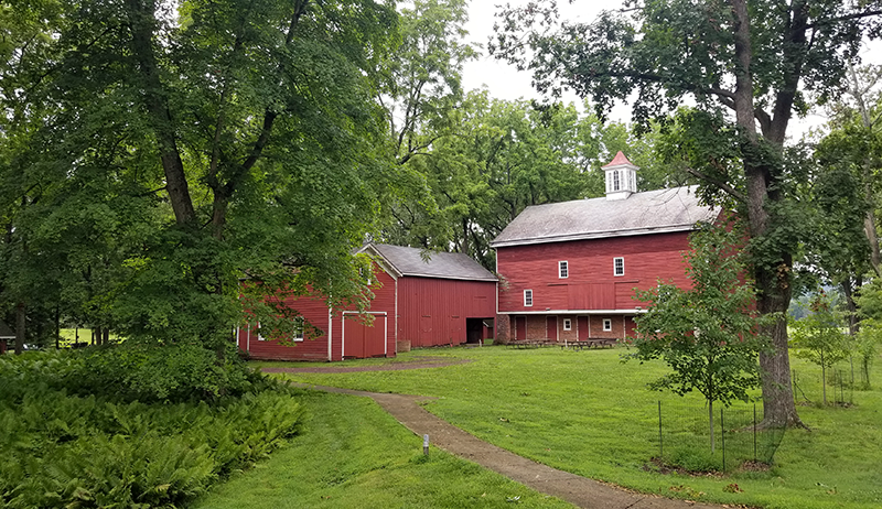 The historic Tinicum Barn is located inside the 126-acre Tinicum Park, in Tinicum.