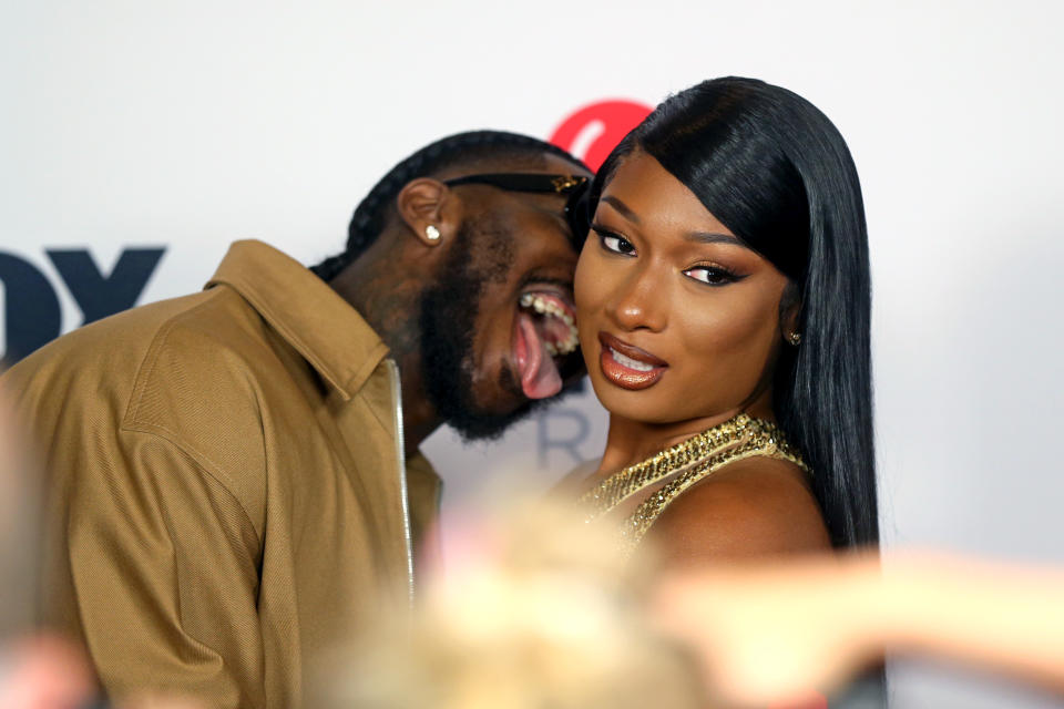 Pardison Fontaine Tongue Out With Megan Thee Stallion