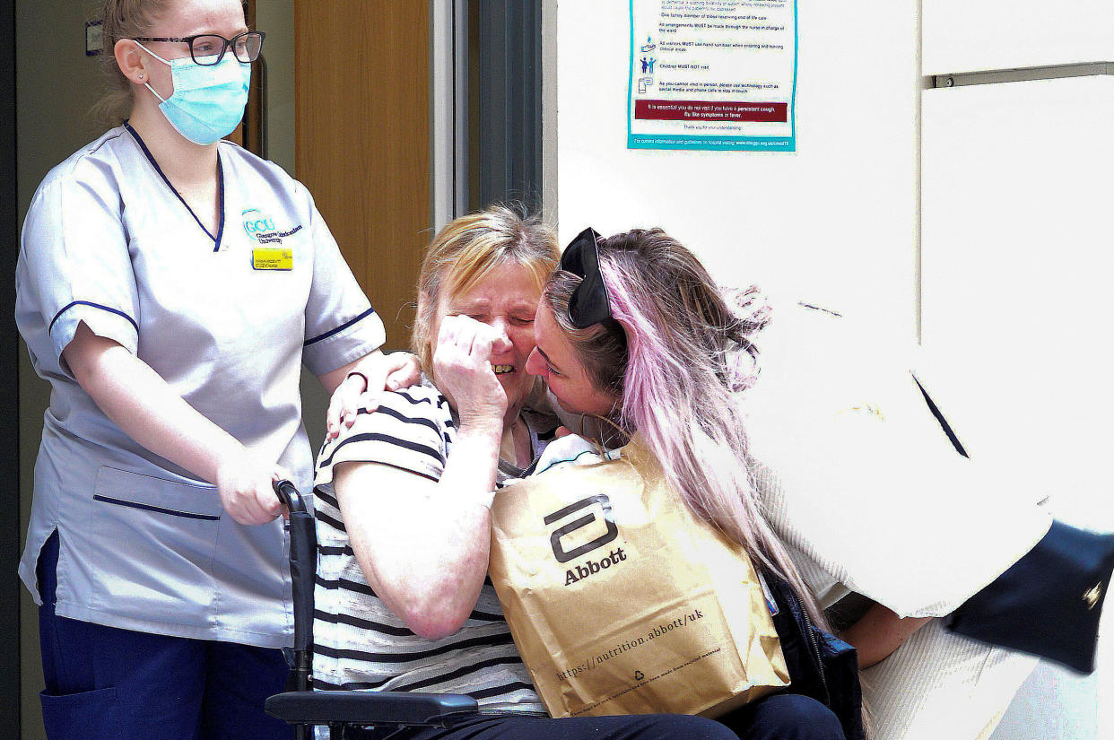 Ann McFayden spent three weeks in an induced coma (Picture: SWNS)