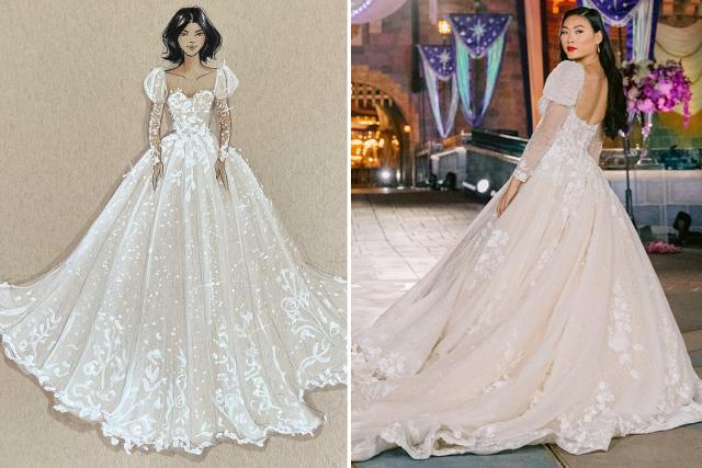 tiana wedding dress