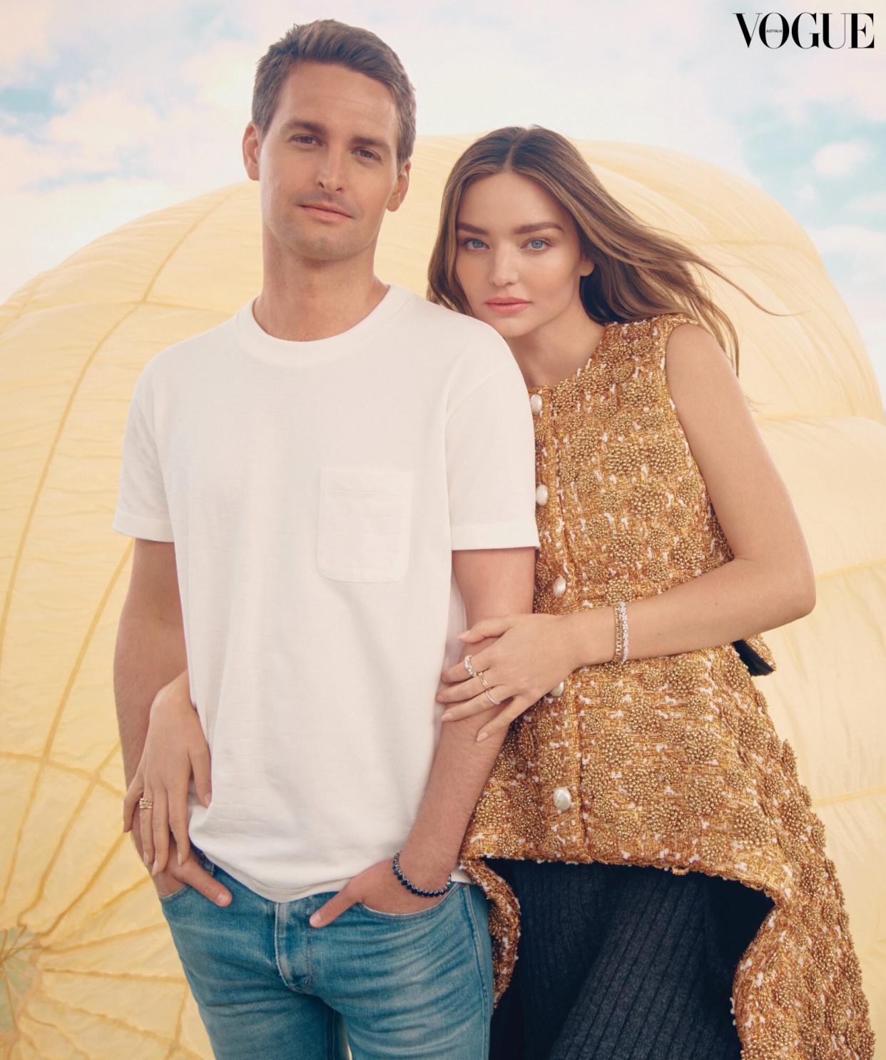 Miranda Kerr Says She 'Always Dreamed' of Having Three Boys But Considers Another Baby: 'I'm Open'. Isaac Brown/Vogue Evan Spiegel