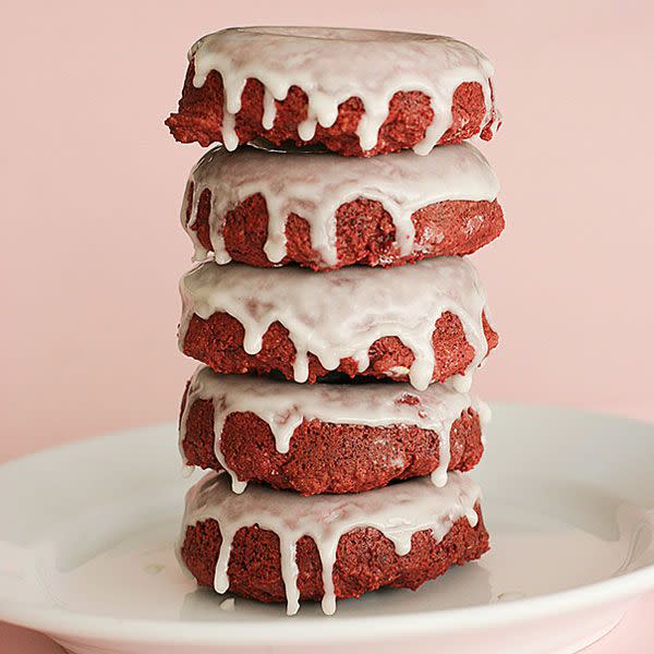 Baked Red Velvet Donuts