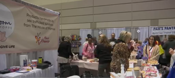 Hundreds of people filled the Lansing Center for the Women’s Expo. (WLNS)
