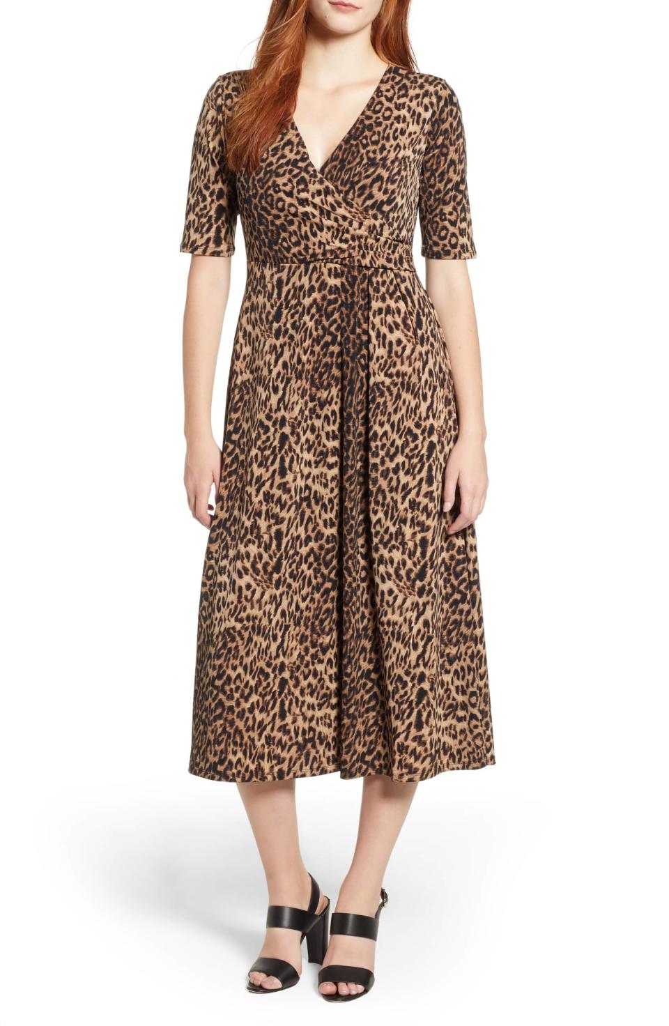 Chaus Leopard Print Faux Wrap Dress (Photo: Nordstrom)