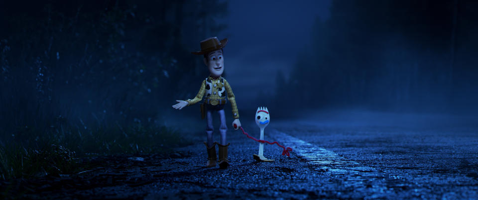 Woody and Forky in "Toy Story 4." (Photo: Disney)