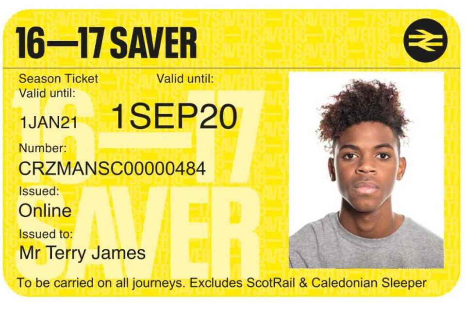 The new 16-17 Saver railcard (PA)