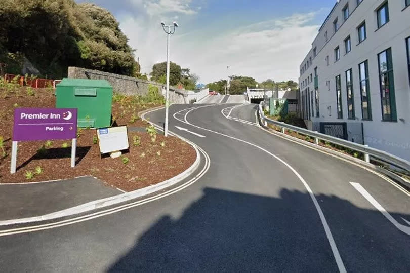 Entrance to Harbour Car Park in Torquay